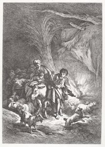 La fuga in Egitto da Jean Baptiste Huet