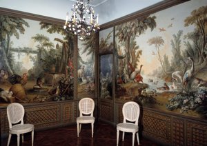 Vista del salotto Demarteau decorato da Jean Baptiste Huet (1745-1811) da Jean Baptiste Huet