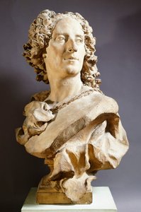 Noel Nicolas Coypel, di Jean Baptiste Lemoyne, busto in terracotta da Jean Baptiste II Lemoyne
