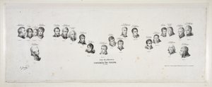 Nomi dei Ministri del Congresso di Vienna, 1815, pub. 1815