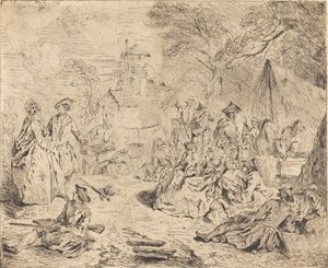 Truppe a riposo da Jean Baptiste Joseph Pater