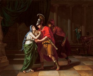 Elettra riceve le ceneri del fratello, Oreste, 1826-27 da Jean Baptiste Joseph Wicar