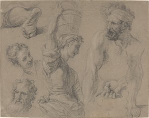 Studio per la pesca miracolosa (?) da Jean Baptiste Jouvenet