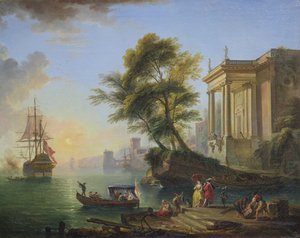 Marina, tramonto da Jean Baptiste Lallemand