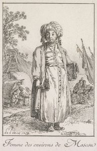 Donna dei sobborghi di Mosca, 1768 da Jean Baptiste Le Prince