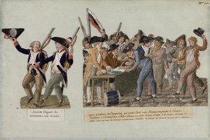 La partenza dei volontari per gli eserciti rivoluzionari da Jean Baptiste Lesueur