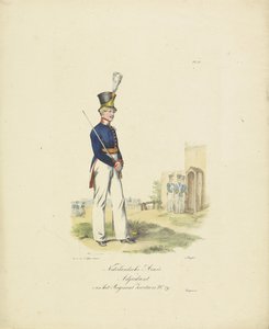 Aiutante del reggimento svizzero, 1820-1825