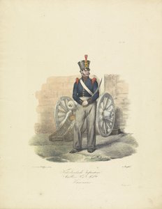 Cannoniere, 1820-1825 da Jean Baptiste Madou