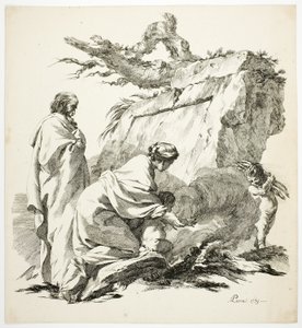 La fuga in Egitto da Jean Baptiste Marie Pierre