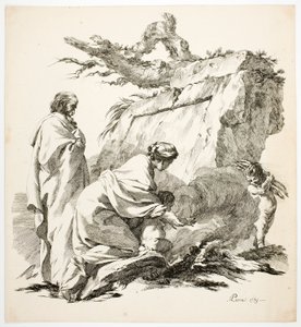 La fuga in Egitto da Jean Baptiste Marie Pierre