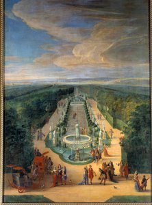 Veduta del boschetto della Galleria degli Antichi nei giardini di Versailles da Jean Baptiste Martin