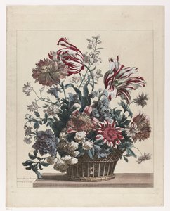 Cesto con fiori da Jean Baptiste Monnoyer