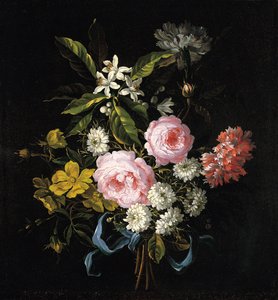 Bouquet di camomilla, rose, fiori d