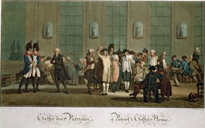 Una caffetteria patriottica (prima edizione stampa) (XIX secolo) da Jean Baptiste Morret