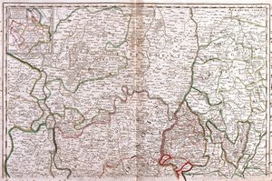 Mappa della Borgogna (Francia)