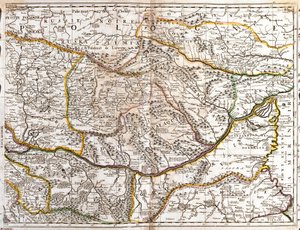 Mappa della Valacchia morava (Repubblica Ceca) (Incisione)