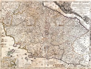 Mappa dei territori della Chiesa in Italia