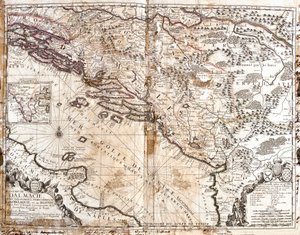 Mappa del Regno di Dalmazia (attuale Croazia e Montenegro), sulla costa del Golfo di Venezia (Mar Adriatico)