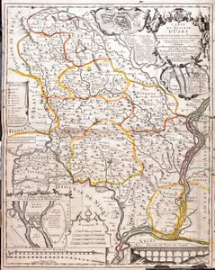 Mappa della diocesi di Uzes (Francia)
