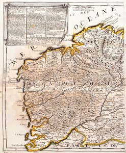Mappa del Regno di Galizia (Spagna)