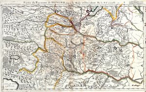 Mappa della parte sud-occidentale del Regno d