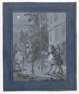 Un animale nella luna da Jean Baptiste Oudry