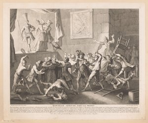 Combattimento in un teatro da Jean Baptiste Oudry