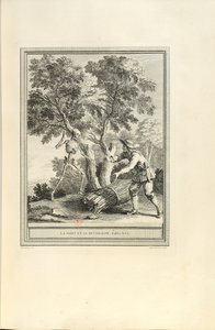 La morte e il boscaiolo da Jean Baptiste Oudry