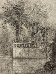 Lavoro a graticcio e piscina riflettente ad Arcueil, 1744-47 da Jean Baptiste Oudry