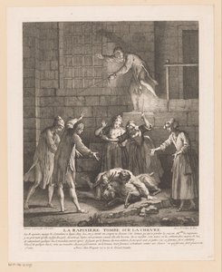 Uomo cade sopra una capra da Jean Baptiste Oudry