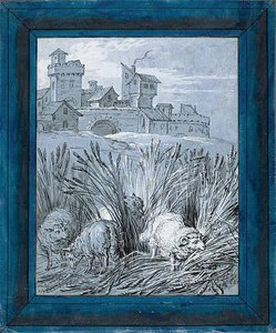 Pecore nel campo ("Rien de trop I") da Jean Baptiste Oudry