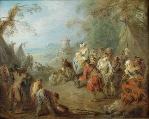 Accampamento (Sosta dei soldati) da Jean Baptiste Pater