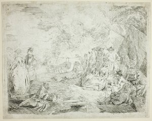 Truppe a riposo da Jean Baptiste Pater