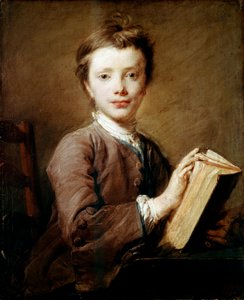 Un ragazzo con un libro, c1740