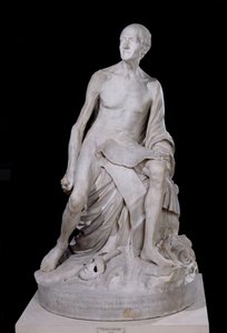 Statua seduta di Voltaire