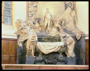 Tomba del Maresciallo Maurice de Saxe, 1756-77 da Jean Baptiste Pigalle