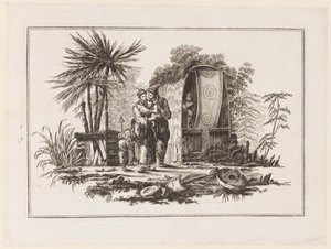 Una famiglia, da "Nouveau Cahier de Six Feuilles De Différents Sujets Chinois Historiés" da Jean Baptiste Pillement