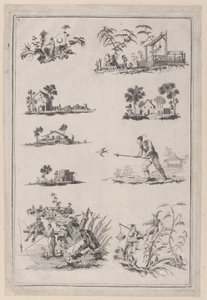 Ornamenti cinesi, ca. 1760-85 da Jean Baptiste Pillement