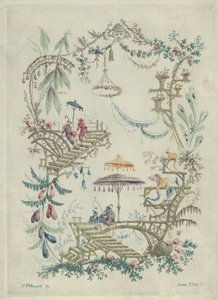 Chinoiserie da Nouvelle Suite de Cahiers Arabesques Chinois