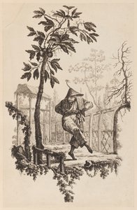 Figura sotto un ramo da Jean Baptiste Pillement