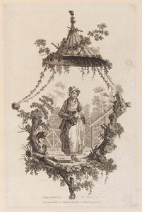 Figura sotto un baldacchino