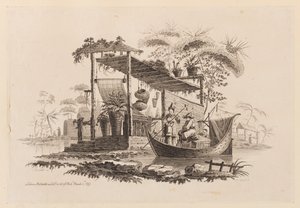 Figure in una barca da Jean Baptiste Pillement