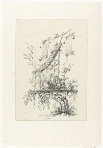 Composizione ornamentale in stile chinoiserie da Jean Baptiste Pillement