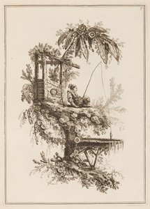 Tavola 7, "Suite de douze Pêcheurs et Chasseurs" da Jean Baptiste Pillement