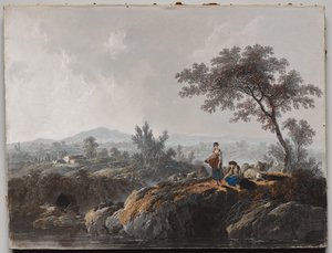 Pastori in un Paesaggio da Jean Baptiste Pillement