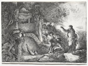 La Resurrezione di Lazzaro da Jean Baptiste Pillement