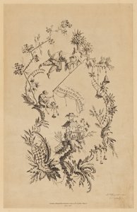 Pagina del titolo, da "Un nuovo libro di ornamenti cinesi"