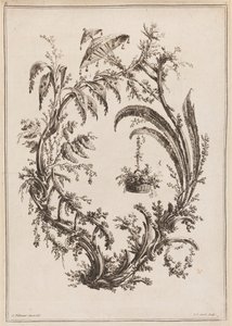 Alberi con cestino e parasole da Jean Baptiste Pillement