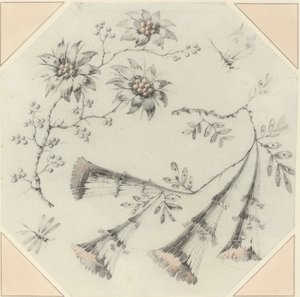 Fiori di tromba e margherite da Jean Baptiste Pillement