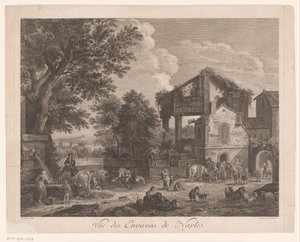 Veduta dei dintorni di Napoli da Jean Baptiste Racine